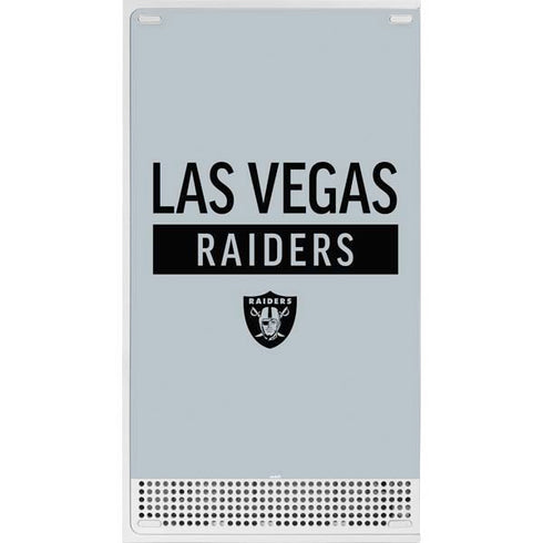 NFL Las Vegas Raiders Silver Performance Series Xbox Series S Console Skin
